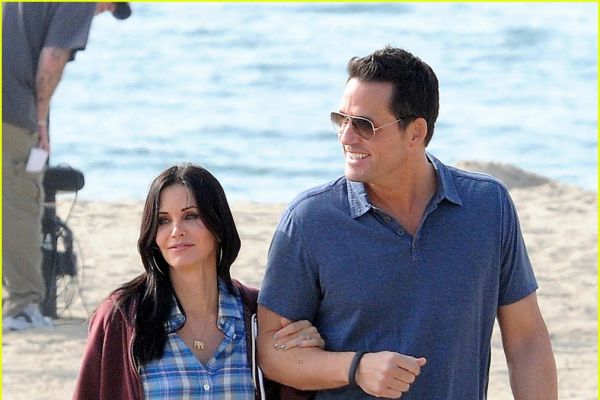 Josh Hopkins with his Wife